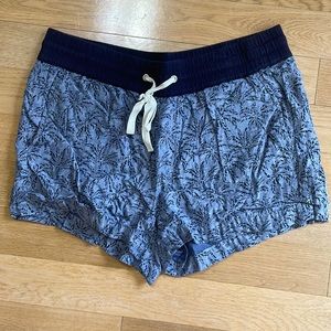 J.Crew Palm Print Pull On Shorts